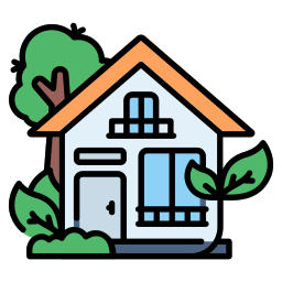 Eco house icon