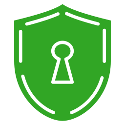 Shield keyhole icon