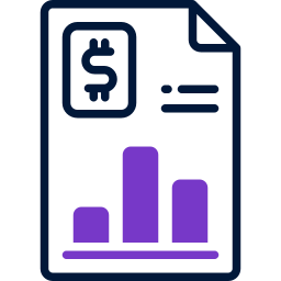 Bank report icon
