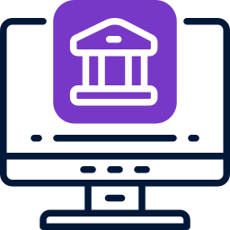 Online bank icon