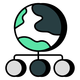 globales netzwerk icon