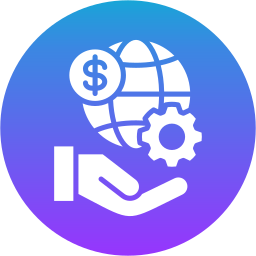 wereldwijde dienstverlening icoon