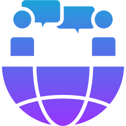 Global communication icon