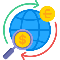 taux de change Icône