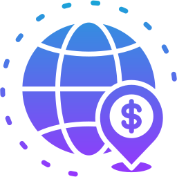 finanças globais Ícone