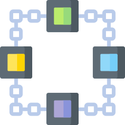 chaîne de blocs Icône