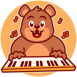 pianoforte sticker