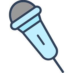 esquema del micrófono icono