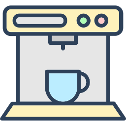 Coffe maker machine icon