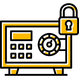 cassetta di sicurezza icona