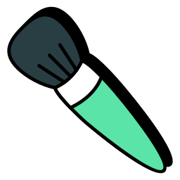 Blush brush icon