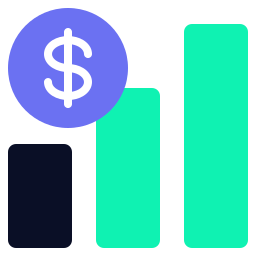 gráfico financeiro Ícone