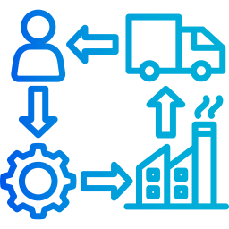 Supply chain icon