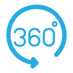 360 degrees icon