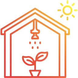 Smart greenhouse icon