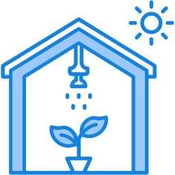 Smart greenhouse icon