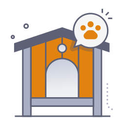 casa para mascotas icono