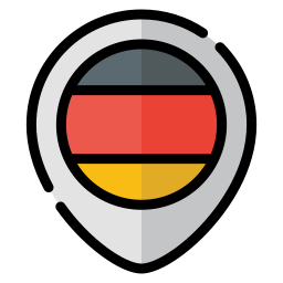 mapa de alemania icono