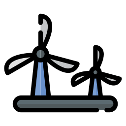 Wind energy icon