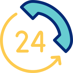 24 hours support icon