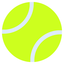 balle de tennis Icône