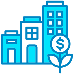 Business growth icon