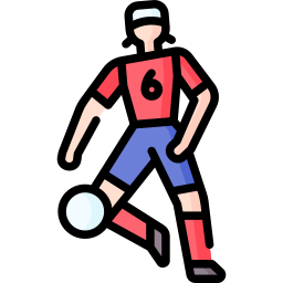 Soccer dribbling icon