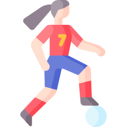 Soccer dribbling icon