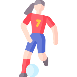 Soccer dribbling icon