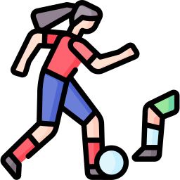 Женская футбольная команда иконка
