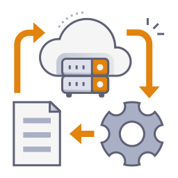 Processing data icon