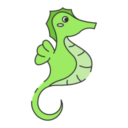 Sea horse icon