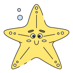 estrella de mar icono