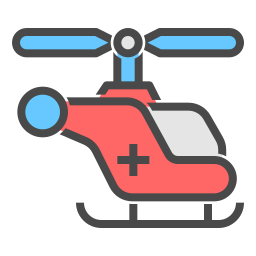 helicóptero icono