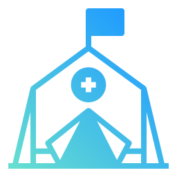 Medical tent icon
