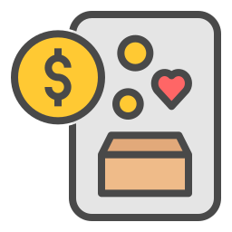 Online donation icon