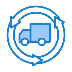 logistique inversée Icône