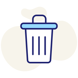 Trash bin icon