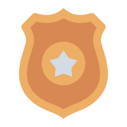 politie badge icoon