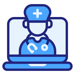 Online doctor icon