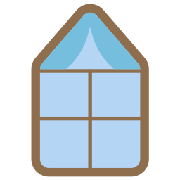 telaio della finestra icona