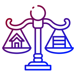 Real estate law icon