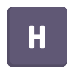 文字h icon