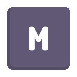 Letter m icon