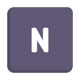 Letter n icon