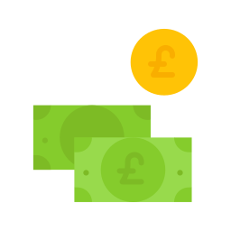 moneda libra icono
