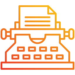 schrijfmachine icoon