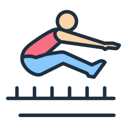 Long jump icon