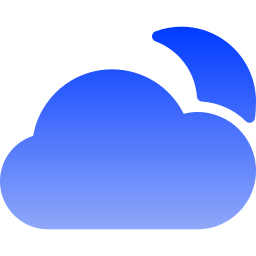 Cloudy night icon