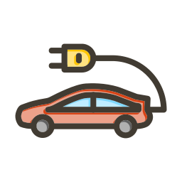 Electric car icon